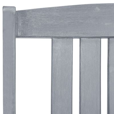 vidaXL Garden Chairs 8 pcs Solid Acacia Wood Grey, grey vidaXL Garden Chairs 8 pcs Solid Acacia Wood Grey