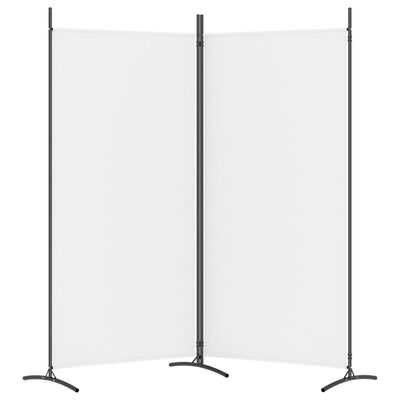 vidaXL 2-Panel Room Divider White 175x180 cm Fabric, white vidaXL 2-Panel Room Divider White 175x180 cm Fabric