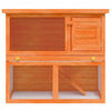 vidaXL Outdoor Rabbit Hutch Small Pet Cage 1 Door Wood