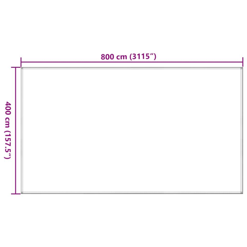 vidaXL Tent Carpet 400x800 cm Anthracite HDPE