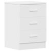 vidaXL Bedside Cabinets 2 pcs White 38x35x56 cm Engineered Wood