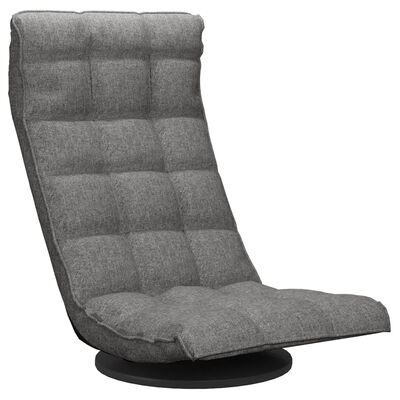vidaXL Swivel Floor Chair Light Grey Fabric, light grey vidaXL Swivel Floor Chair Light Grey Fabric