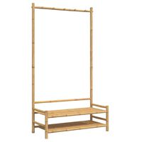 vidaXL Clothes Rack with Shelves 103x40x183 cm Bamboo,  vidaXL Clothes Rack with Shelves 103x40x183 cm Bamboo