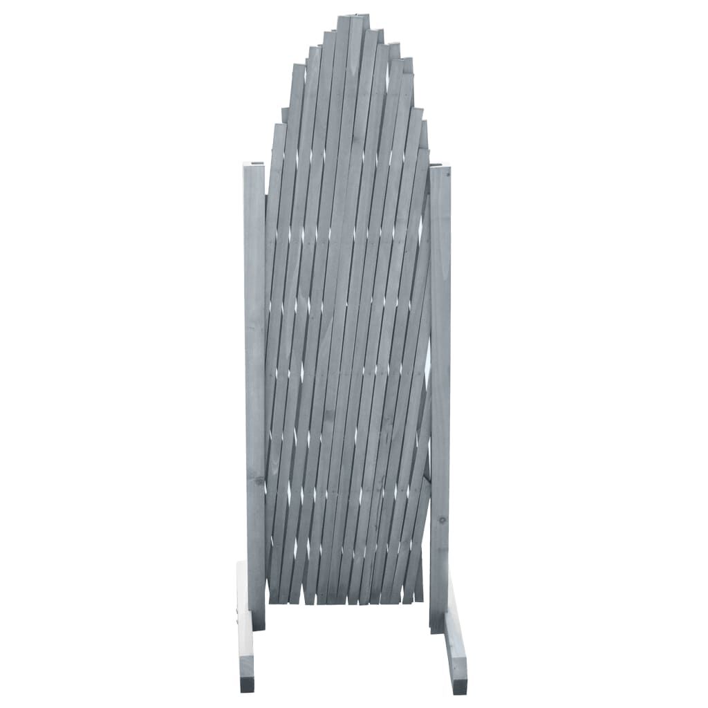 vidaXL Trellis Fence Solid Firwood 1.8x1 m Grey