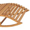 vidaXL Rocking Sunlounger Solid Teak Wood