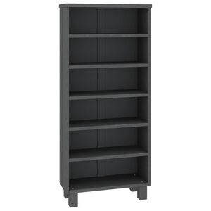 vidaXL CD Cabinet | Dark grey | Solid pine wood and MDF | Medium | CD Cabinet