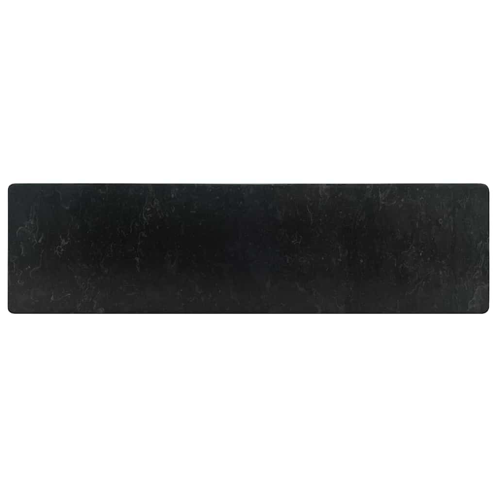 vidaXL Sink 45x30x12 cm Marble High Gloss Black