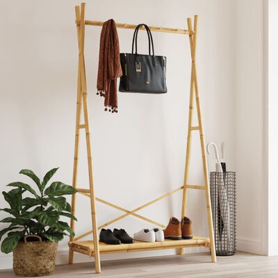 vidaXL Clothes Rack with Shelf 102x50x190 cm Bamboo,  vidaXL Clothes Rack with Shelf 102x50x190 cm Bamboo