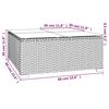 vidaXL 4 Piece Garden Lounge Set with Cushions Grey Poly Rattan