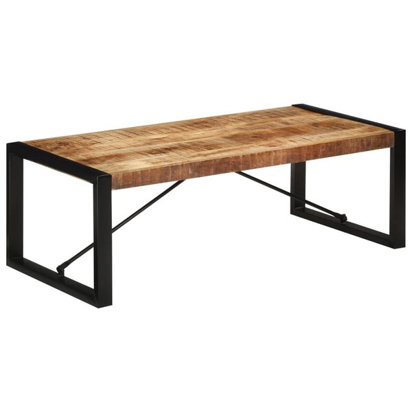vidaXL Dining Table 120x55x40 cm Solid Rough Wood Mango
