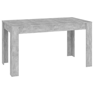 vidaXL Dining Table Concrete Grey 140x74.5x76 cm Engineered Wood, concrete grey vidaXL Dining Table Concrete Grey 140x74.5x76 cm Engineered Wood