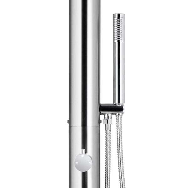 vidaXL Garden Shower 220 cm Stainless Steel