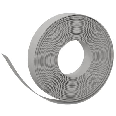 vidaXL Garden Edgings 5 pcs Grey 10 m 10 cm Polyethylene, grey vidaXL Garden Edgings 5 pcs Grey 10 m 10 cm Polyethylene