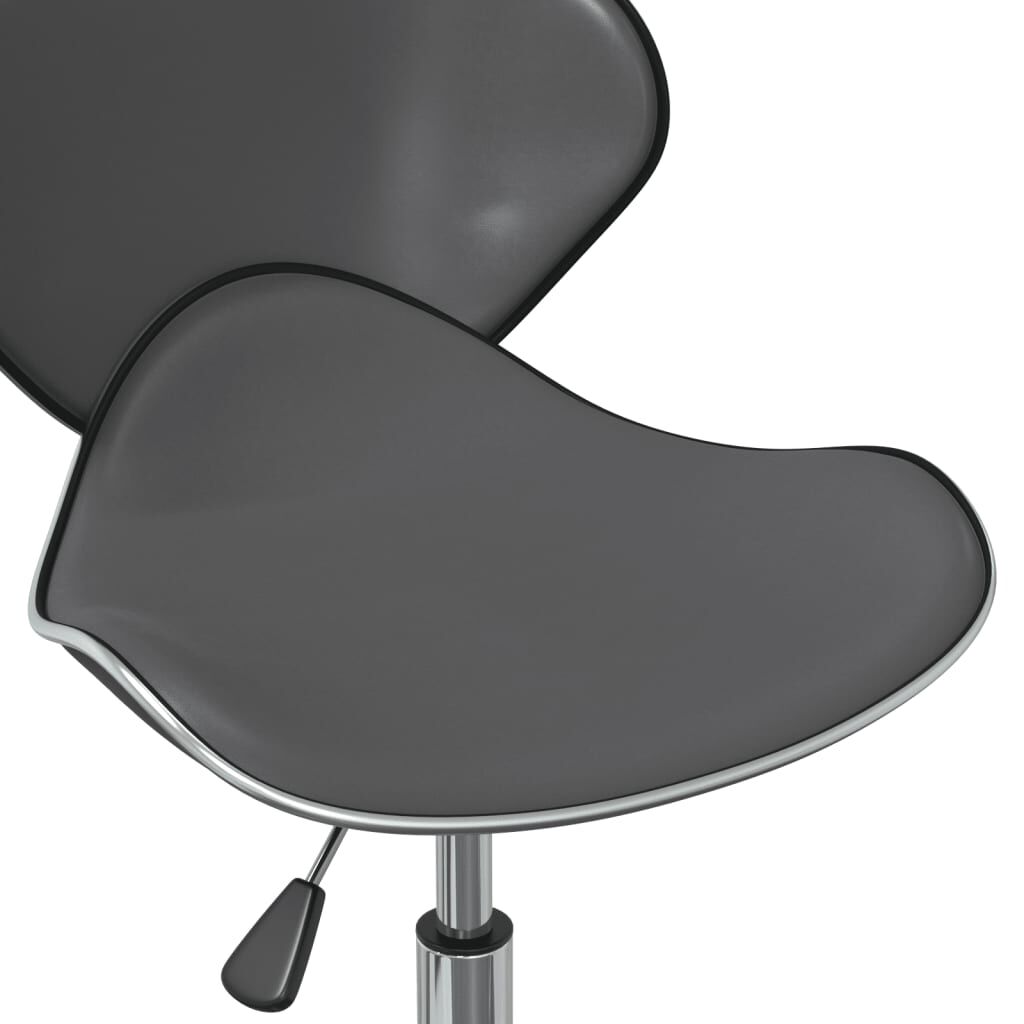 vidaXL Swivel Dining Chairs 4 pcs Grey Faux Leather