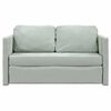 vidaXL Floor Sofa Bed 2-in-1 Light Grey 122x204x55 cm Velvet