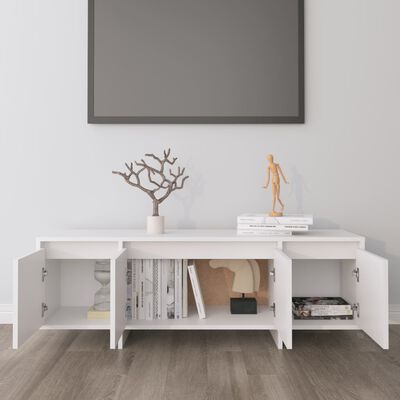 vidaXL TV Cabinet White 120x30x40.5 cm Engineered Wood, white vidaXL TV Cabinet White 120x30x40.5 cm Engineered Wood