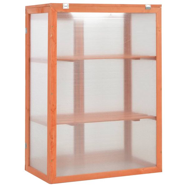 vidaXL Greenhouse Wood 75x47x109 cm