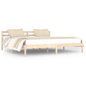 vidaXL Bed Frame without Mattress Solid Wood Pine 200x200cm