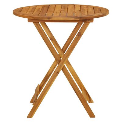 vidaXL Folding Garden Table 70 cm Solid Acacia Wood,  vidaXL Folding Garden Table 70 cm Solid Acacia Wood