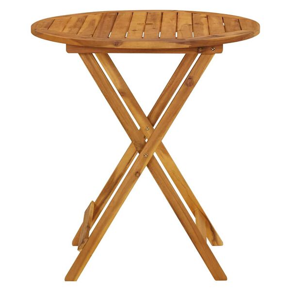 vidaXL Folding Garden Table 70 cm Solid Acacia Wood