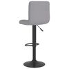 vidaXL Bar Stool Light Grey Fabric