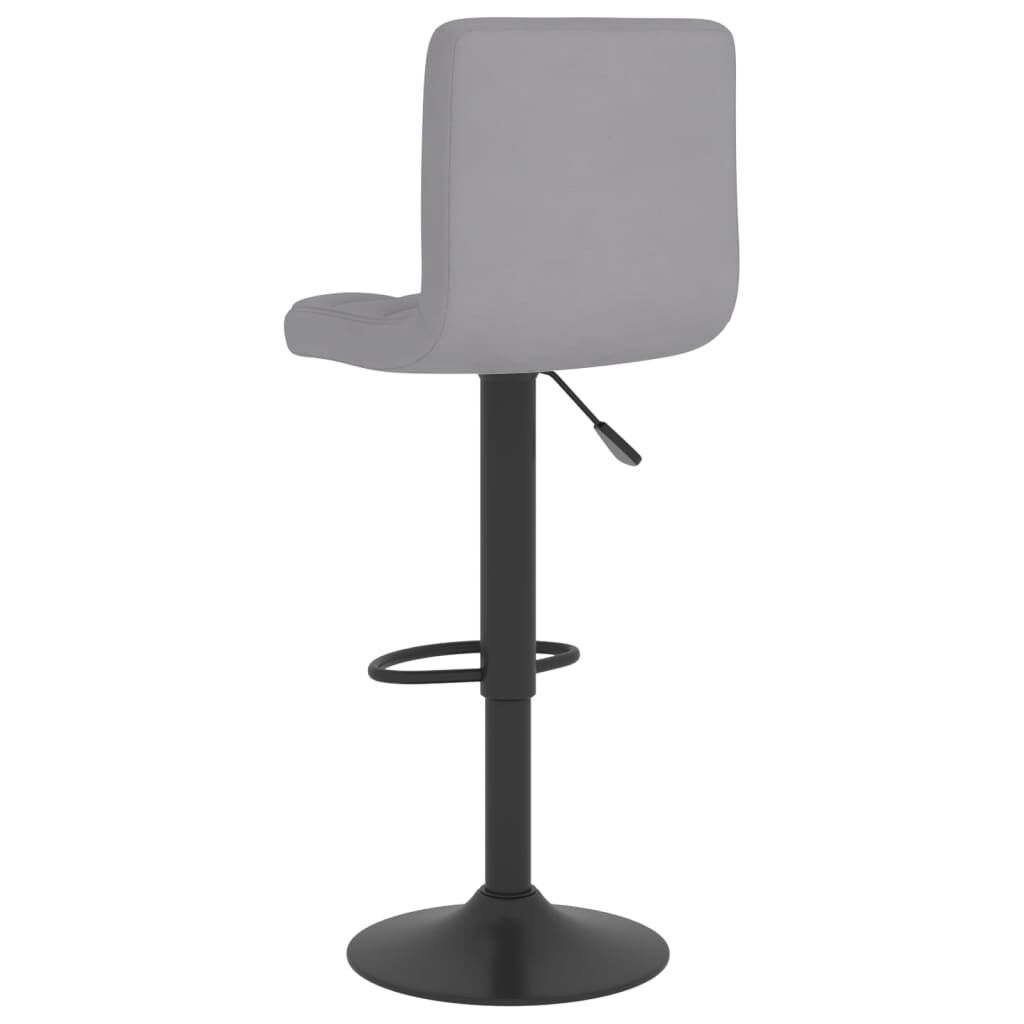 vidaXL Bar Stool Light Grey Fabric