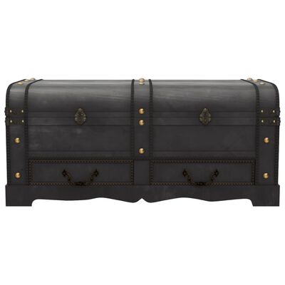 vidaXL Treasure Chest Wood Black 90x51x42 cm,  vidaXL Treasure Chest Wood Black 90x51x42 cm