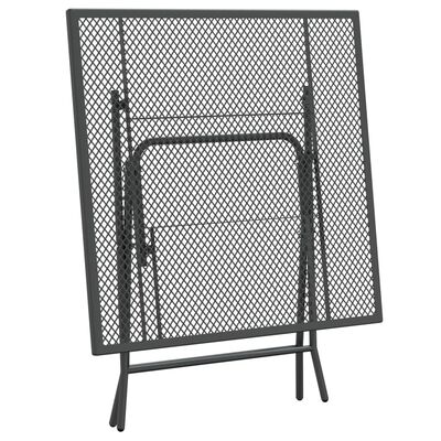 vidaXL Garden Table 80x80x72 cm Expanded Metal Mesh Anthracite,  vidaXL Garden Table 80x80x72 cm Expanded Metal Mesh Anthracite