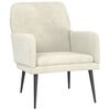 vidaXL Armchair Cream 62x79x79 cm Velvet
