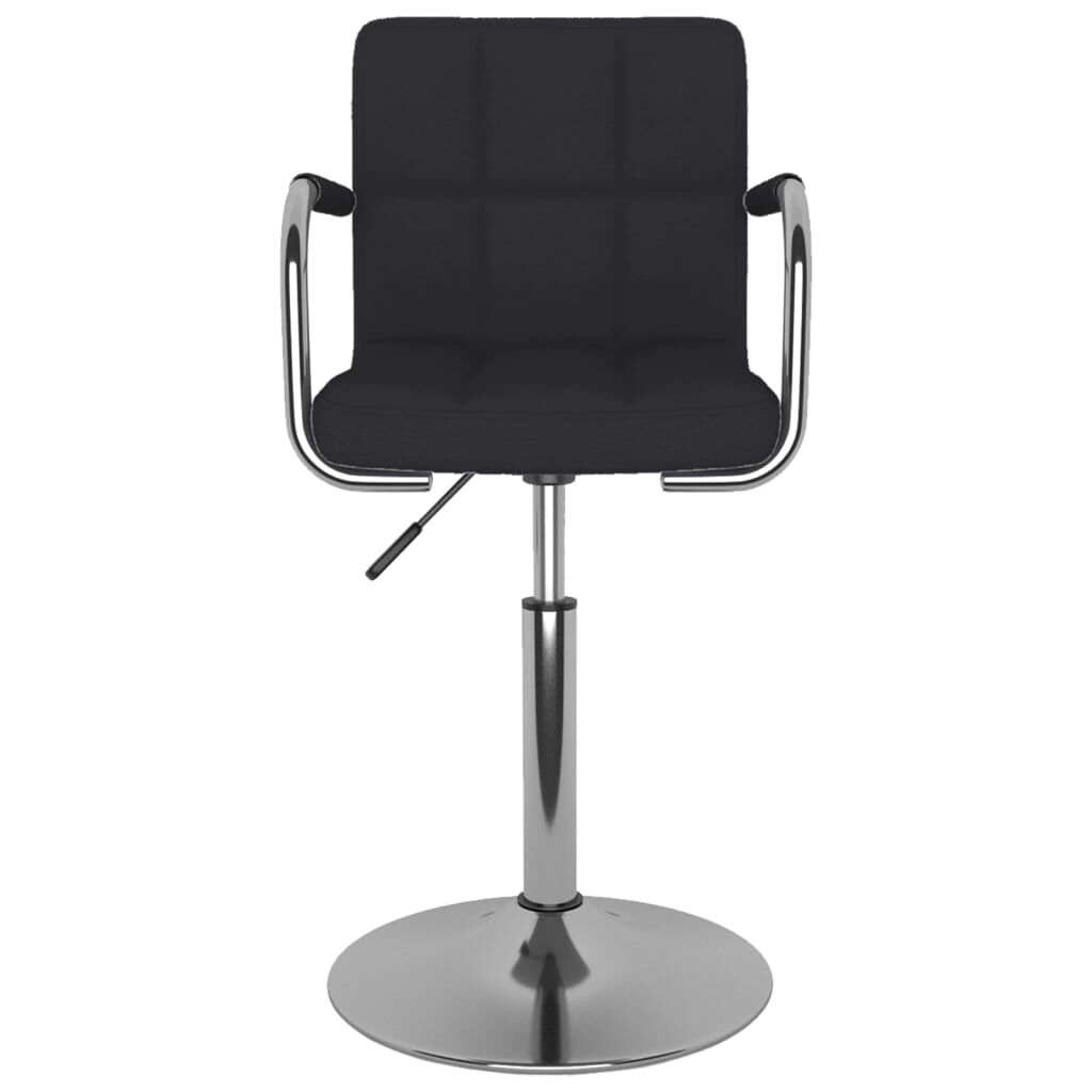 vidaXL Dining Chair Black Fabric