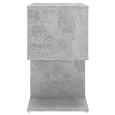 vidaXL Bedside Cabinet Concrete Grey 50x30x51.5 cm Engineered Wood, concrete grey vidaXL Bedside Cabinet Concrete Grey 50x30x51.5 cm Engineered Wood