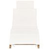 vidaXL Sun Loungers 2 pcs with Cushions Solid Wood Teak