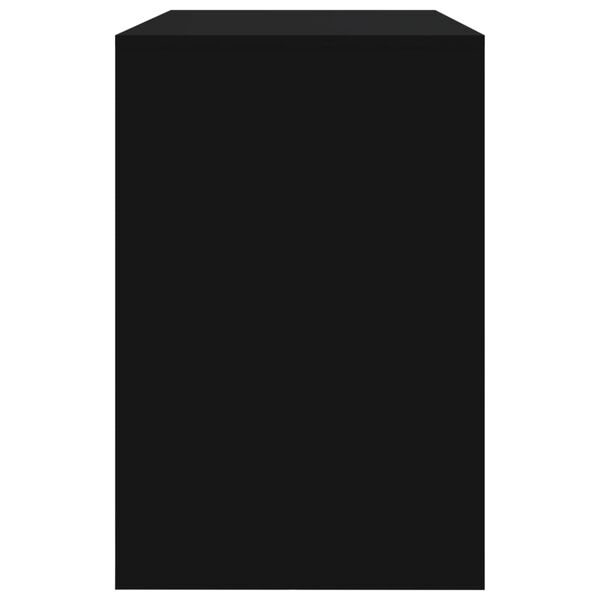 vidaXL 3 Piece Dining Set Black Engineered Wood