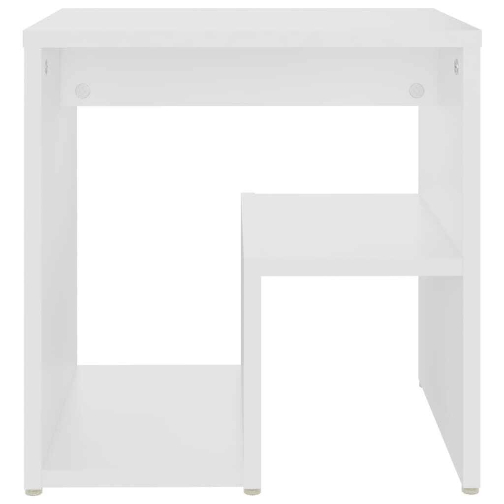 vidaXL Bed Cabinets 2 pcs White 40x30x40 cm Engineered Wood