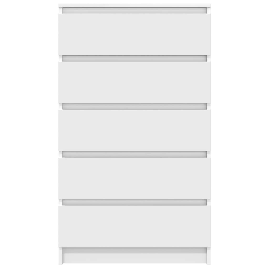 vidaXL Drawer Cabinet White 60x36x103 cm Engineered Wood