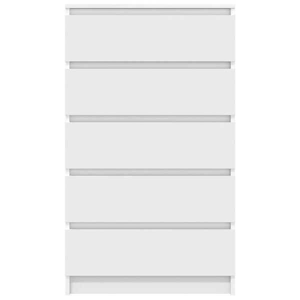 vidaXL Drawer Cabinet White 60x36x103 cm Engineered Wood