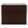 vidaXL Raised Garden Bed Brown 100x100x77 cm Galvanised Steel