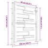vidaXL Garden Gate 100x120 cm Stainless Steel