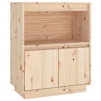 vidaXL Sideboard 60x34x75 cm Solid Wood Pine, natural vidaXL Sideboard 60x34x75 cm Solid Wood Pine