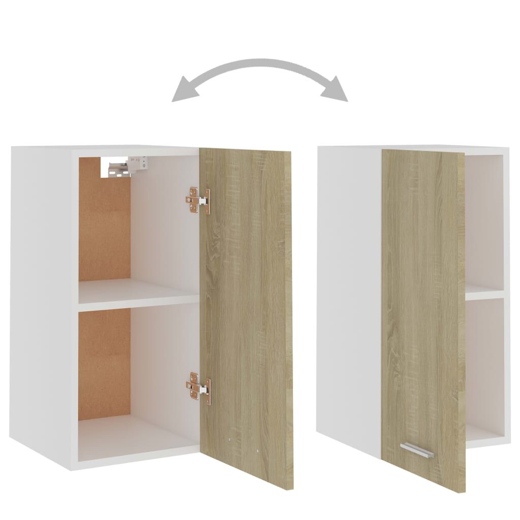 vidaXL Hanging Cabinet Sonoma Oak 29.5x31x60 cm Engineered Wood