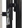 vidaXL Black Single Door Fence Gate 100 x 125 cm