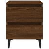 vidaXL Bed Cabinets with Metal Legs 2 pcs Brown Oak 40x35x50 cm