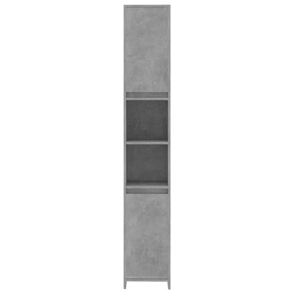vidaXL Bathroom Cabinet Concrete Grey 30x30x183.5 cm Engineered Wood