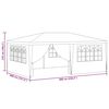 vidaXL Professional Party Tent with Side Walls 4x6 m White 90 g/m?