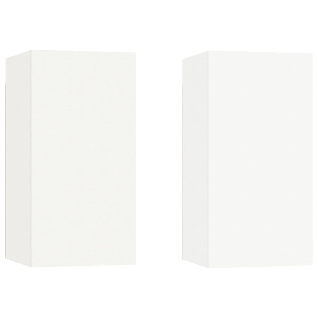 vidaXL 4 Piece TV Cabinet Set White Engineered Wood