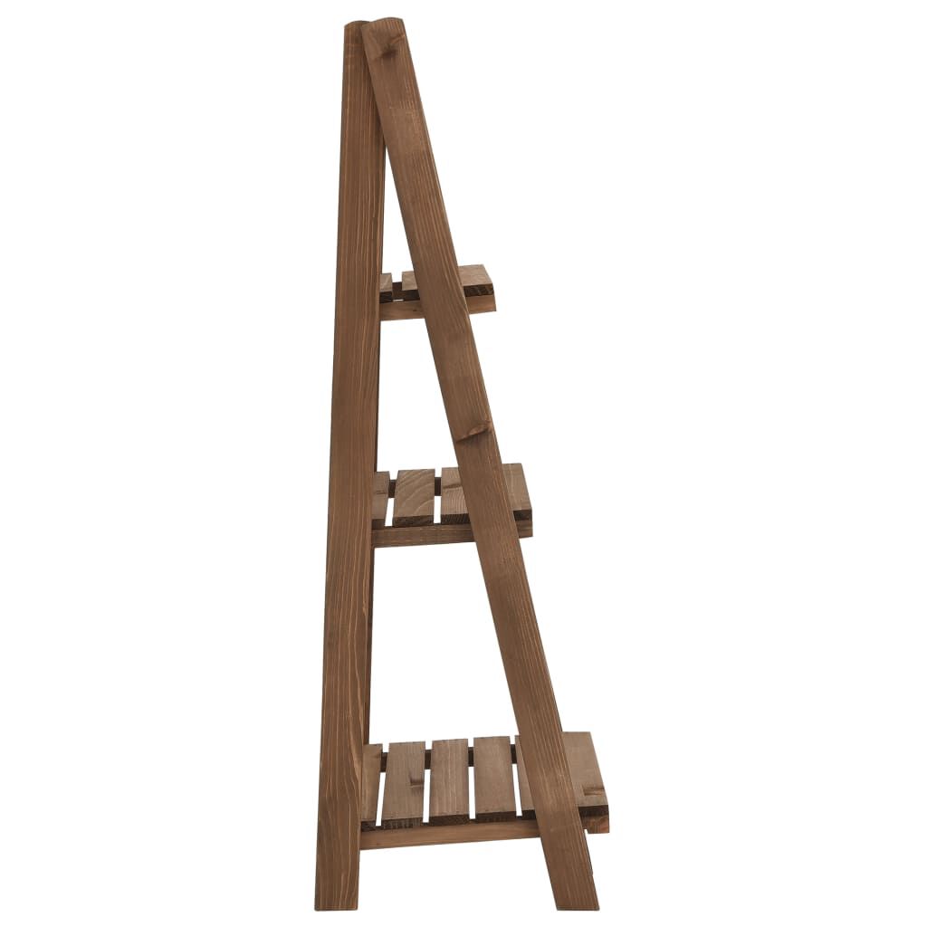 vidaXL 3-Tier Plant Stand with Blackboard 40x30x90 cm Solid Fir Wood