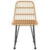 vidaXL Garden Chairs 2 pcs 48x62x84 cm PE Rattan