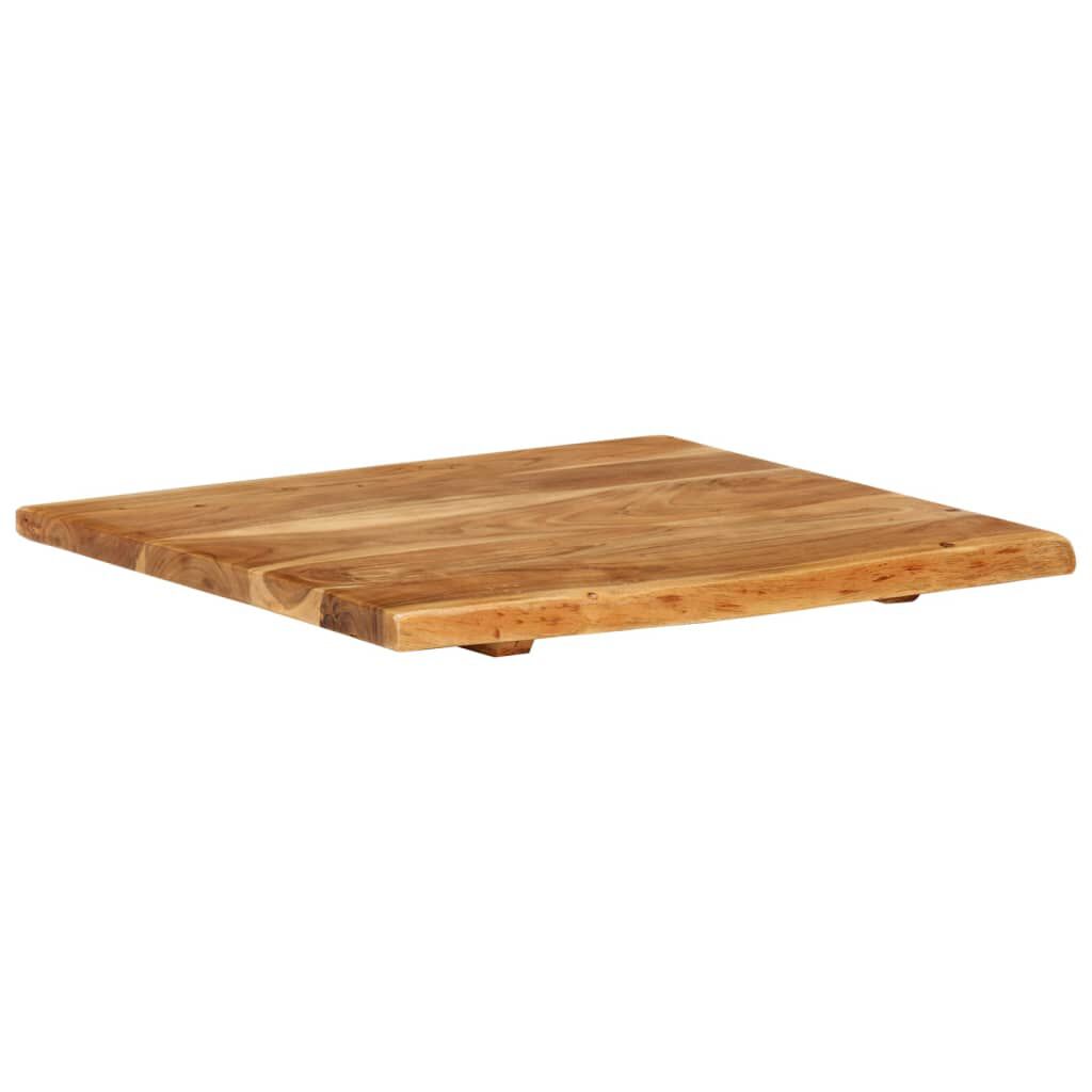 vidaXL Bathroom Vanity Top Solid Acacia Wood 58x52x2.5 cm