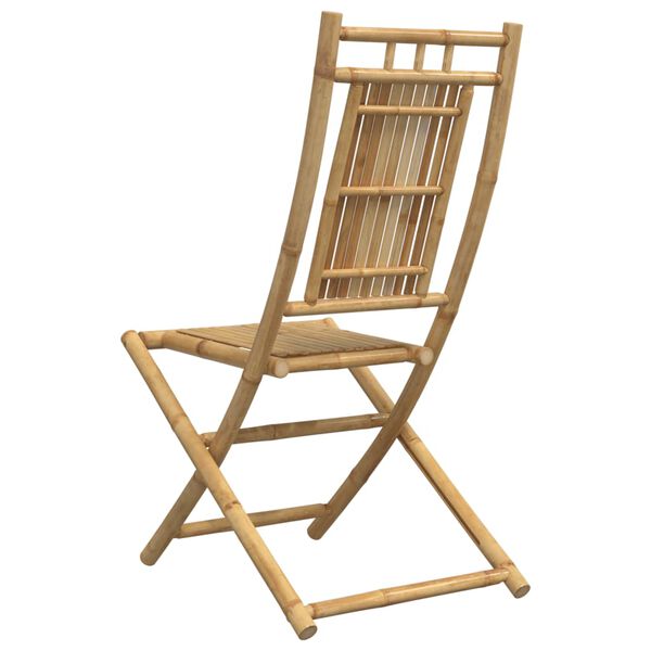 vidaXL Folding Garden Chairs 2 pcs 46x66x99 cm Bamboo