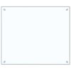 vidaXL Kitchen Backsplash Transparent 70 x 60 cm Tempered Glass